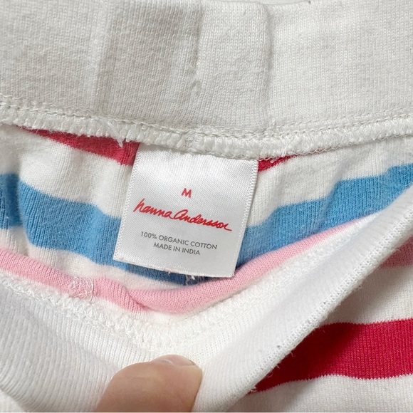 Hanna Andersson Adult Pajamas Rainbow Stripe Size Medium Snug Fit Long Johns - Picture 6 of 7